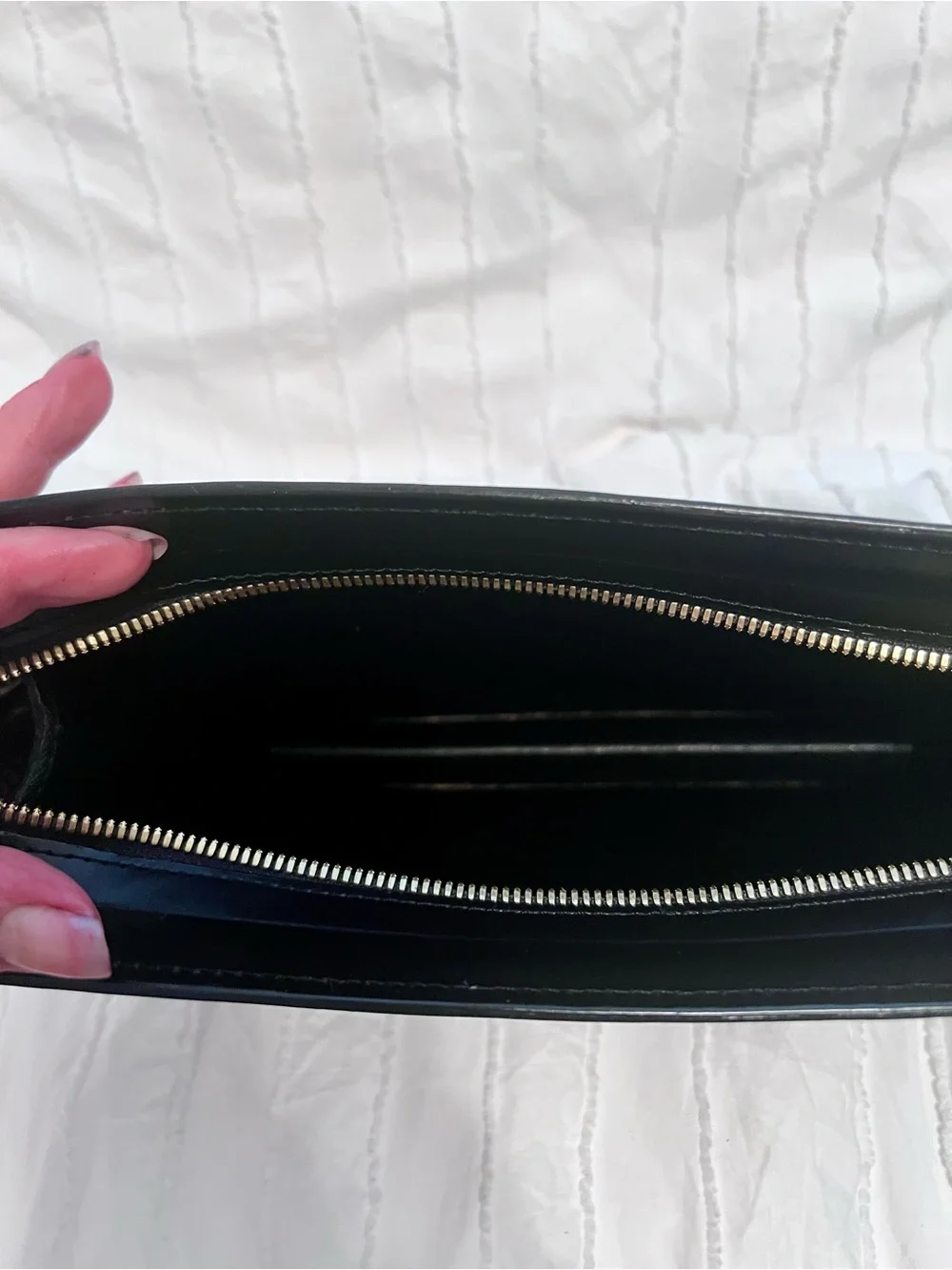 Louis Vuitton Black Epi Leather Clutch